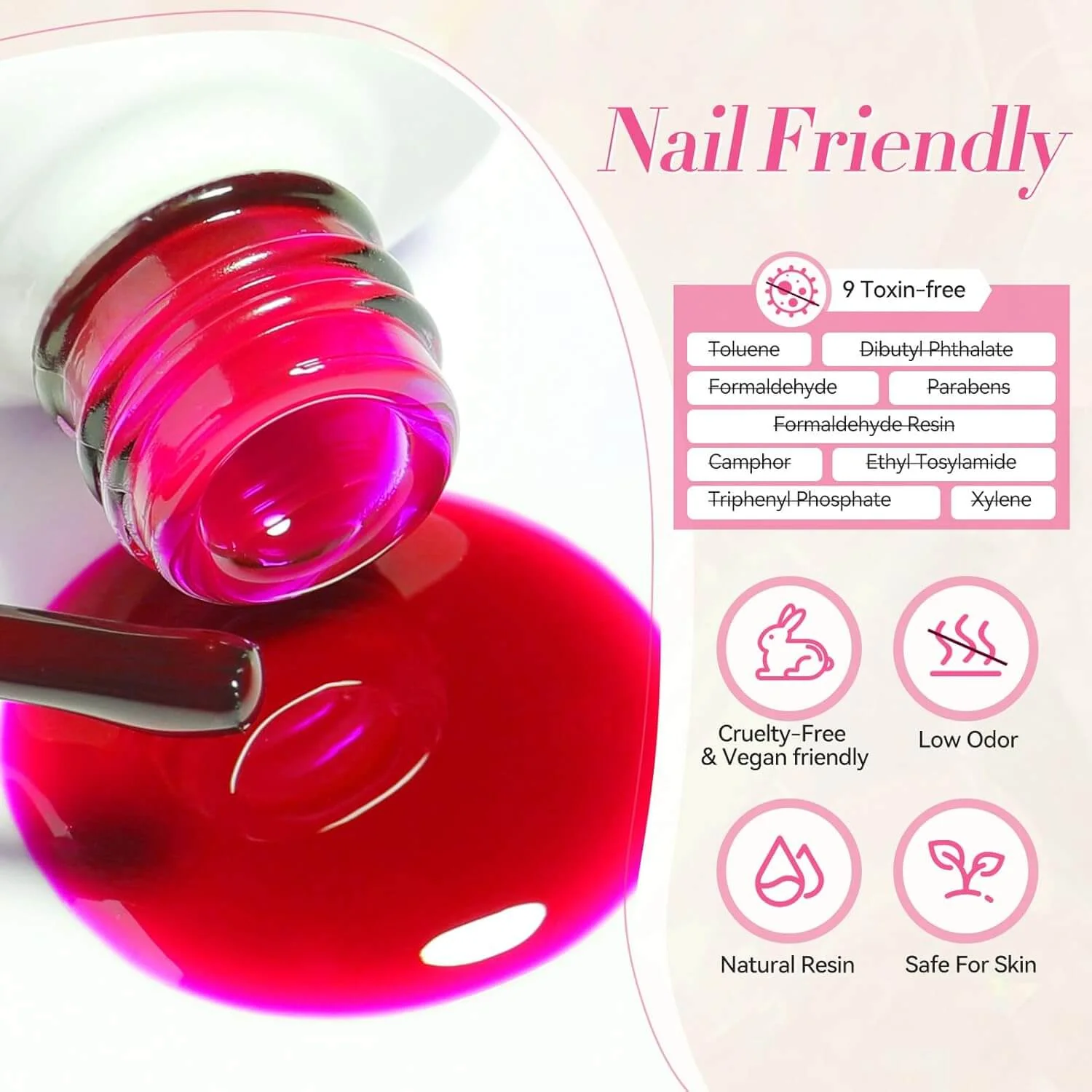 Jelly Gel Nail Polish - 6 Colours - Ideal Gift - Image 13