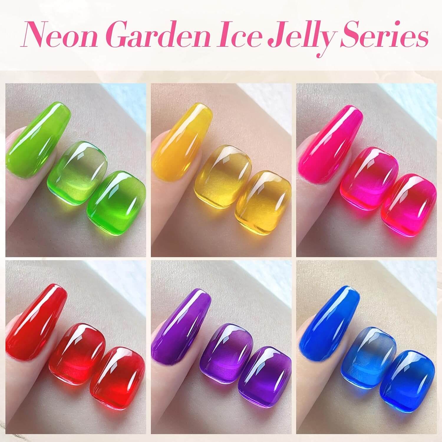 Jelly Gel Nail Polish - 6 Colours - Ideal Gift - Image 14