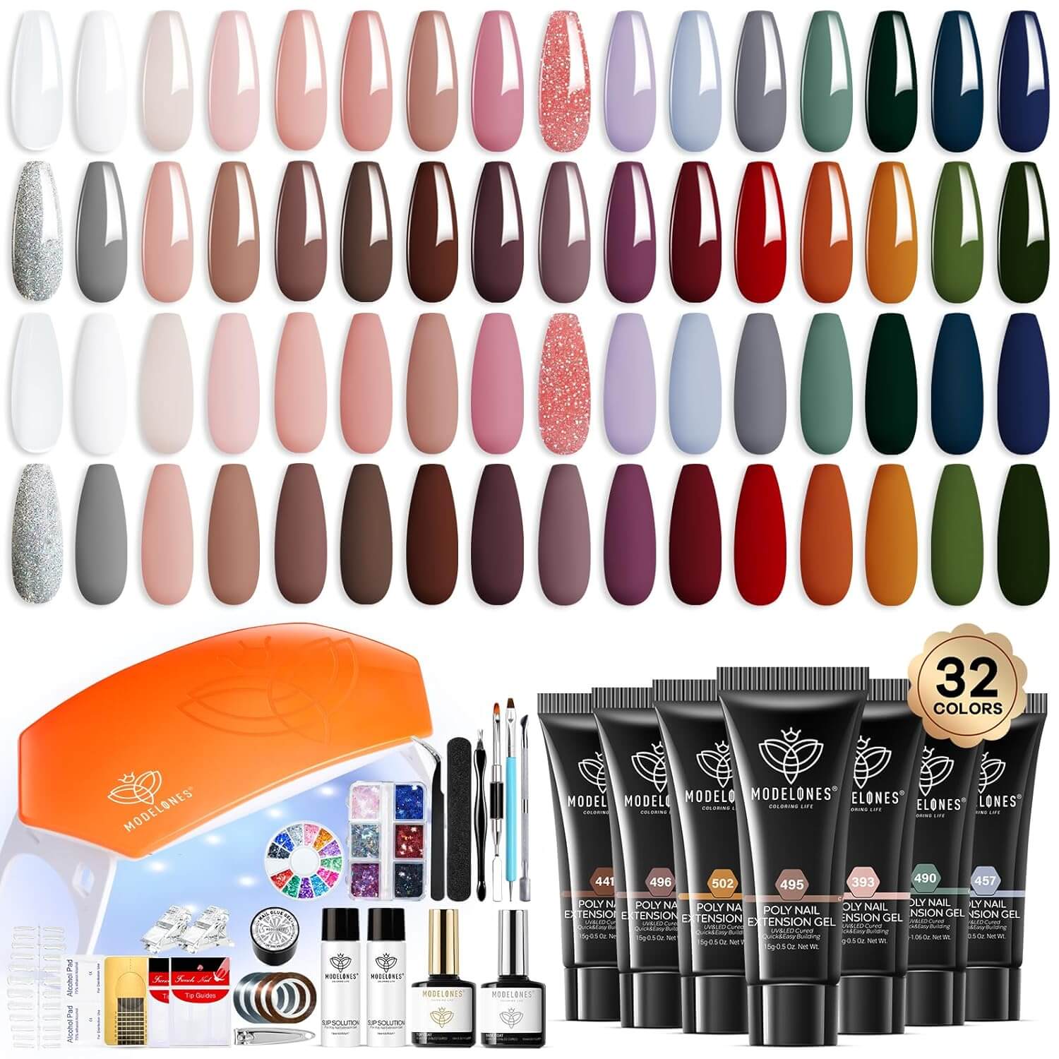 Poly Gel Nail Extension Kit - 32 Colors - Limited Edition - Image 3