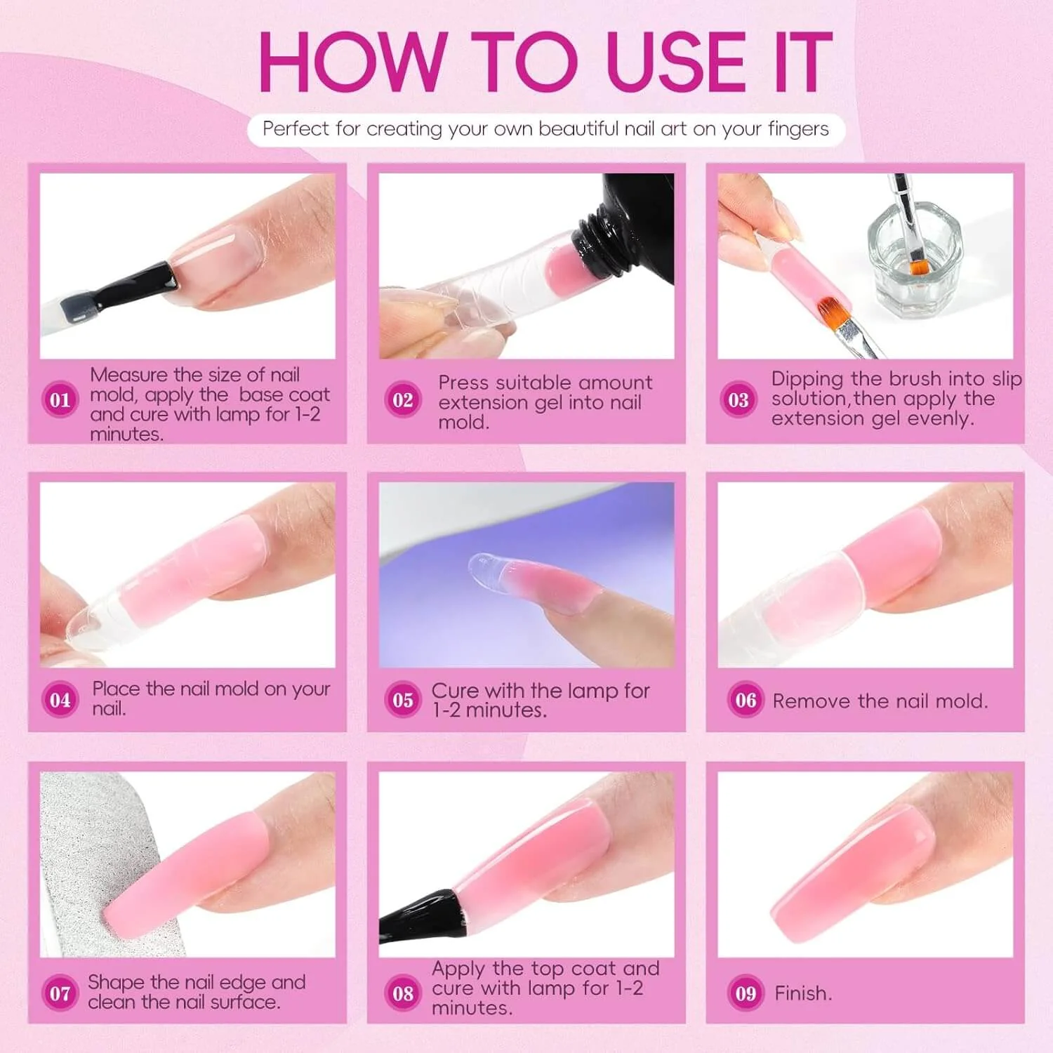 Poly Nail Gel Extension Kit - 14 Colours 🔥 Don't Wait 🔥 2 days delivery - Image 8
